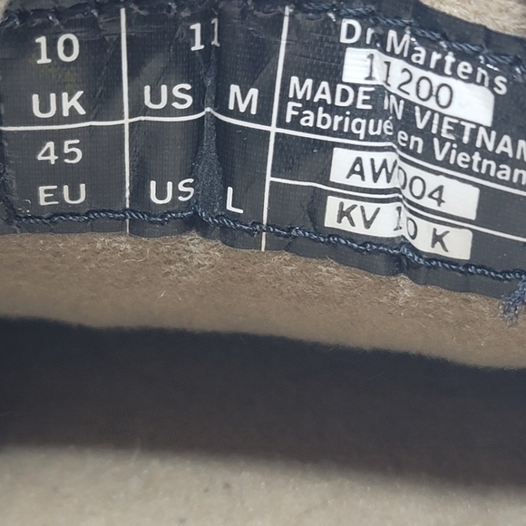Dr. Martens 11200 brown pebbled leather lace-up oxford shoes, Mens 11 - Picture 10 of 14